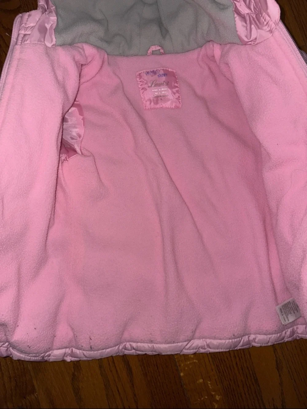 Levi's Pink Girls Puffer Jacket with Hood